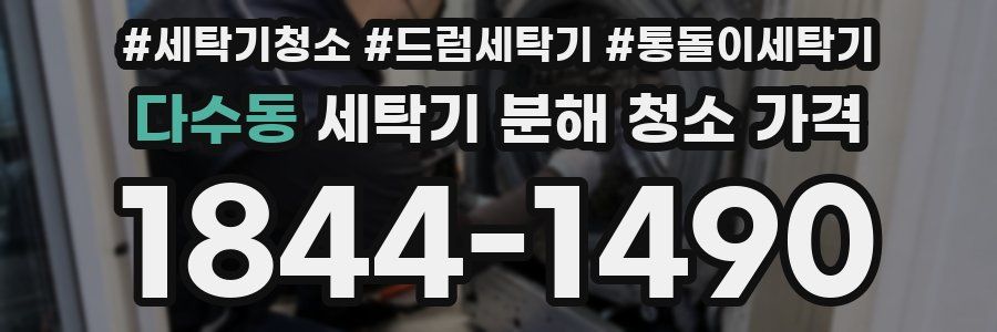 다수동 세탁기 분해 청소 가격