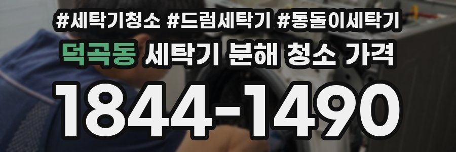 덕곡동 세탁기 분해 청소 가격