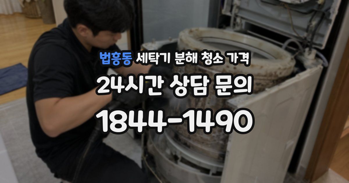 법흥동 세탁기 분해 청소 가격