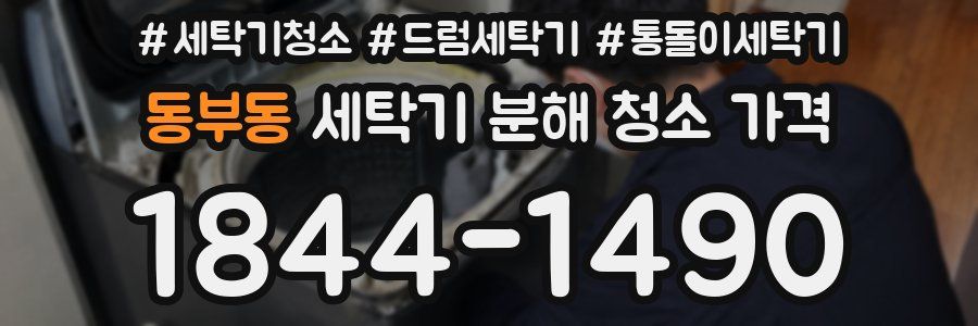 동부동 세탁기 분해 청소 가격