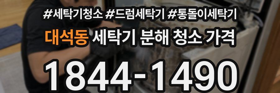 대석동 세탁기 분해 청소 가격