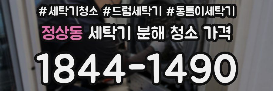 정상동 세탁기 분해 청소 가격