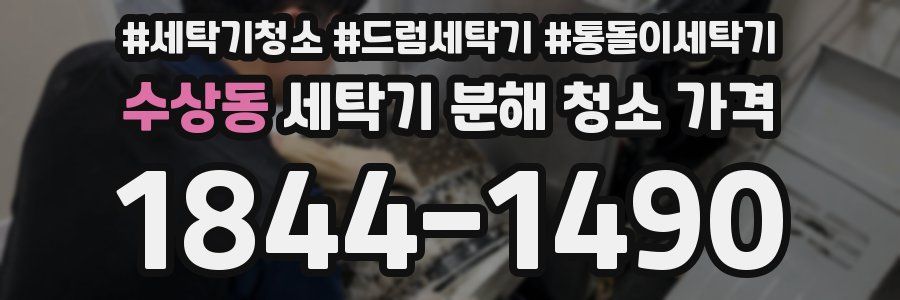 수상동 세탁기 분해 청소 가격