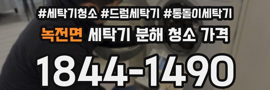녹전면 세탁기 분해 청소 가격