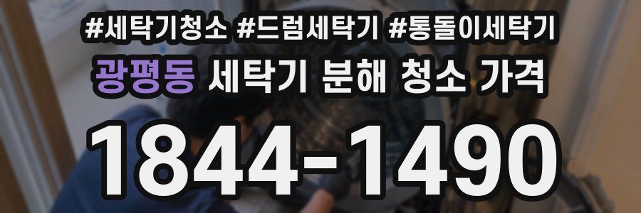 광평동 세탁기 분해 청소 가격