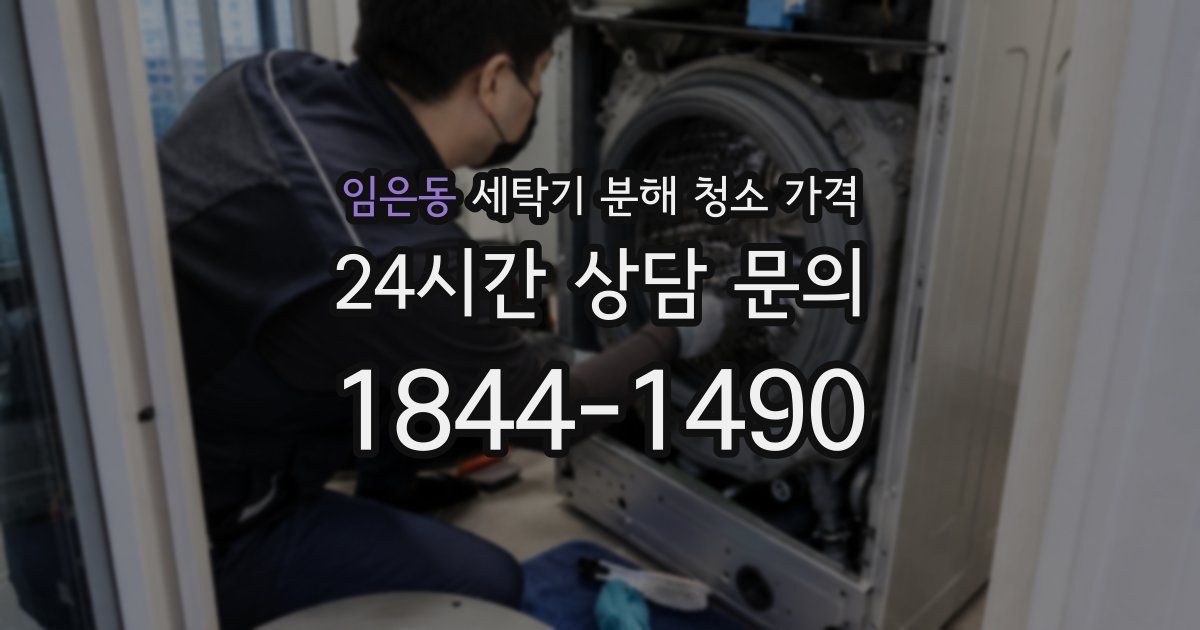 임은동 세탁기 분해 청소 가격