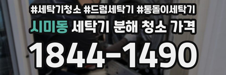 시미동 세탁기 분해 청소 가격