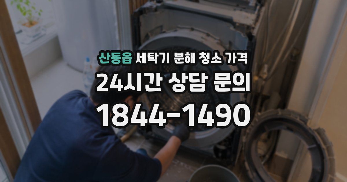 산동읍 세탁기 분해 청소 가격