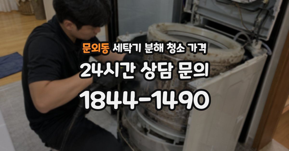 문외동 세탁기 분해 청소 가격
