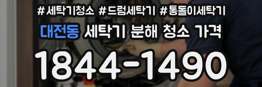 대전동 세탁기 분해 청소 가격