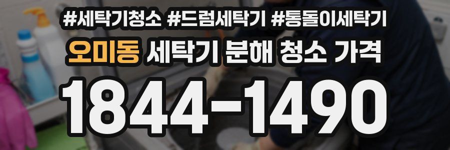 오미동 세탁기 분해 청소 가격