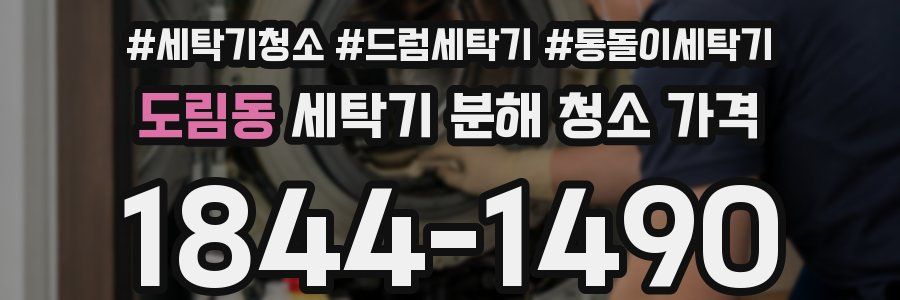 도림동 세탁기 분해 청소 가격