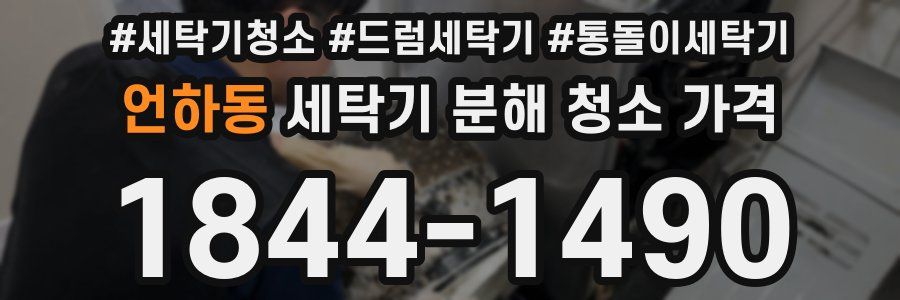 언하동 세탁기 분해 청소 가격