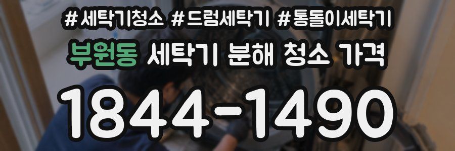 부원동 세탁기 분해 청소 가격