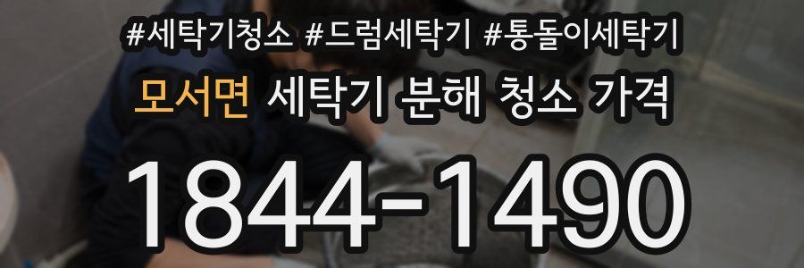 모서면 세탁기 분해 청소 가격
