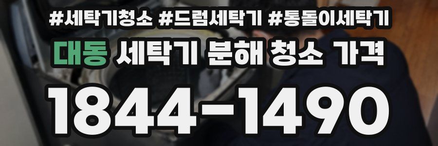 대동 세탁기 분해 청소 가격