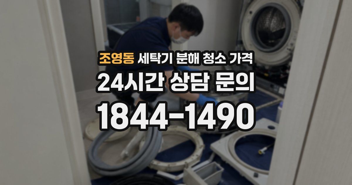 조영동 세탁기 분해 청소 가격