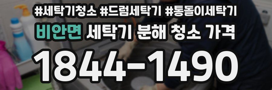 비안면 세탁기 분해 청소 가격