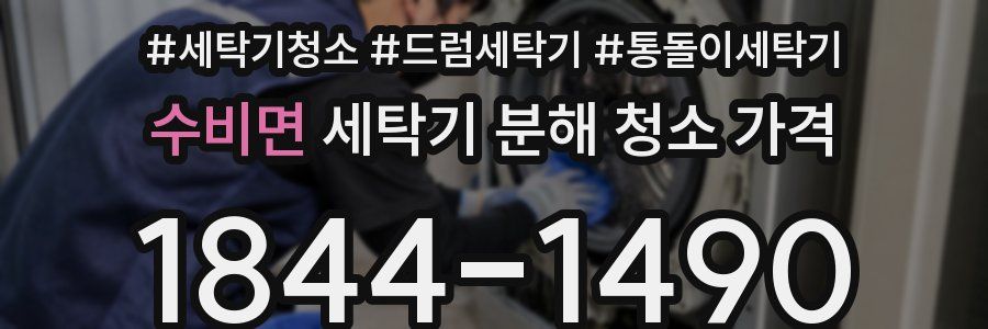 수비면 세탁기 분해 청소 가격