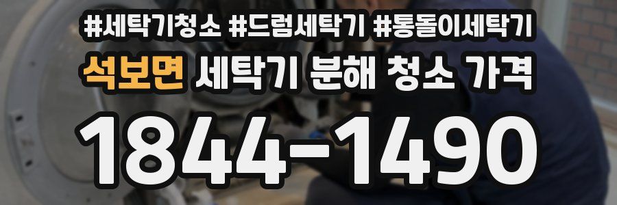 석보면 세탁기 분해 청소 가격