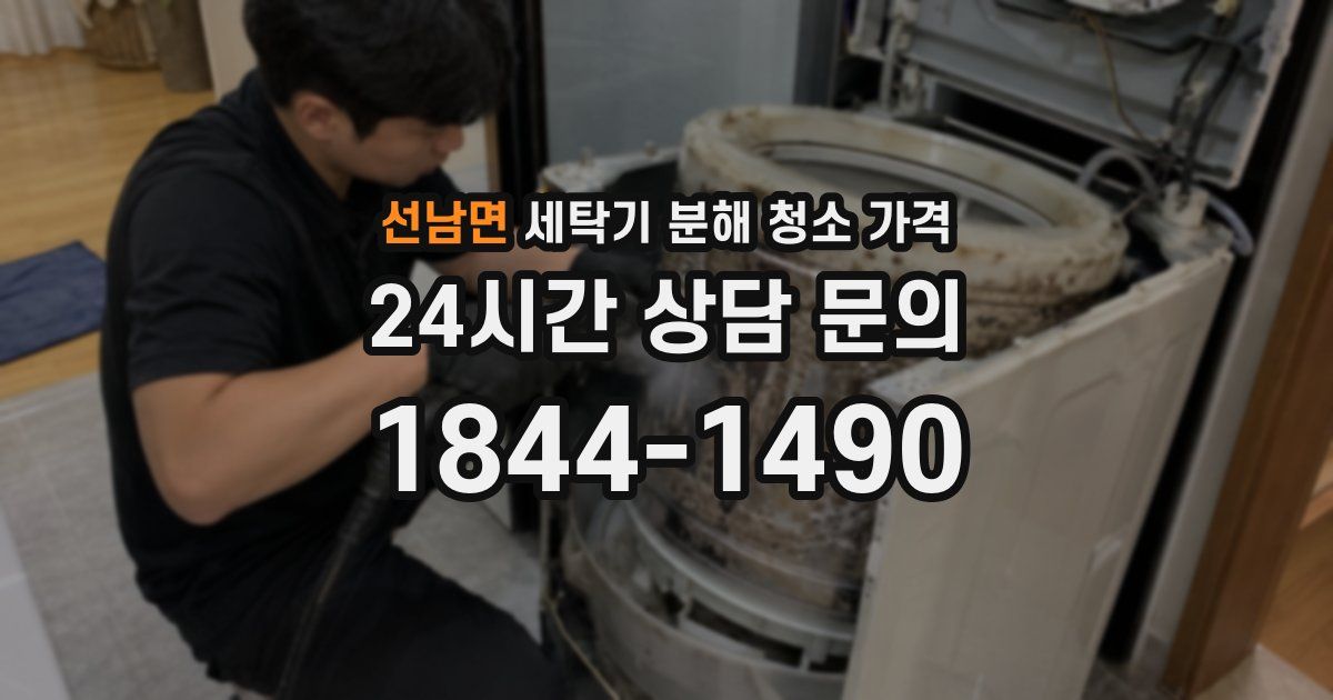 선남면 세탁기 분해 청소 가격