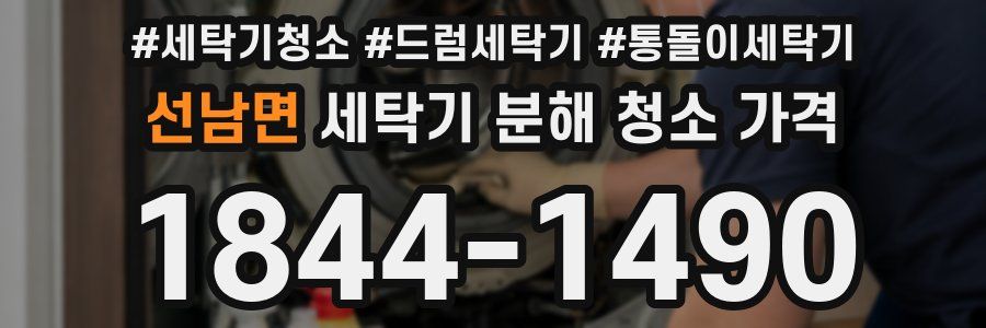 선남면 세탁기 분해 청소 가격