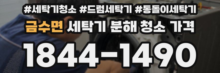 금수면 세탁기 분해 청소 가격