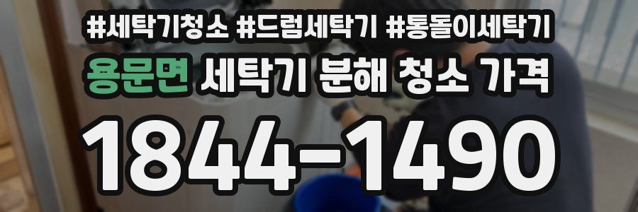 용문면 세탁기 분해 청소 가격