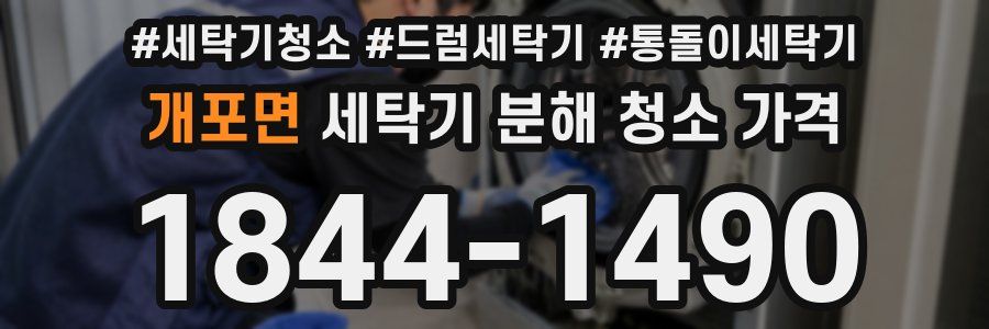 개포면 세탁기 분해 청소 가격