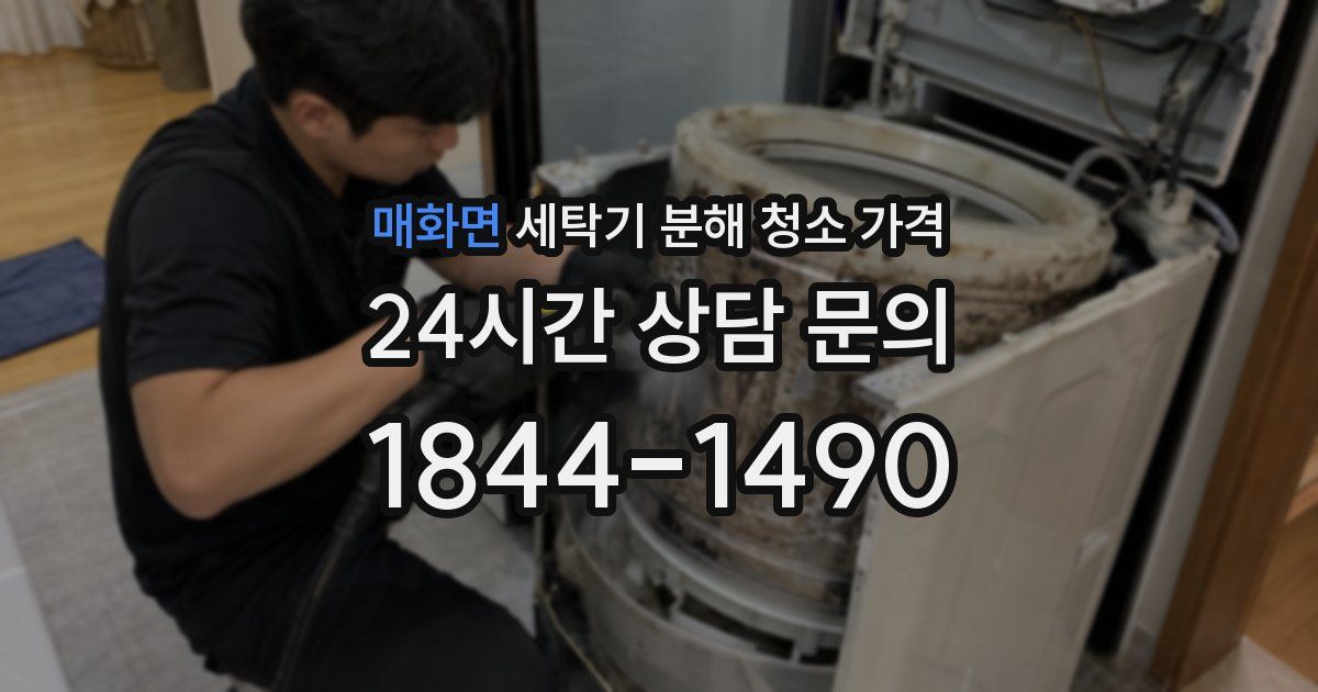 매화면 세탁기 분해 청소 가격