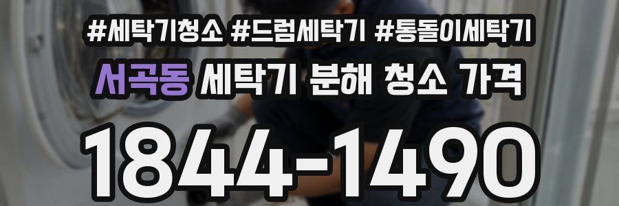 서곡동 세탁기 분해 청소 가격