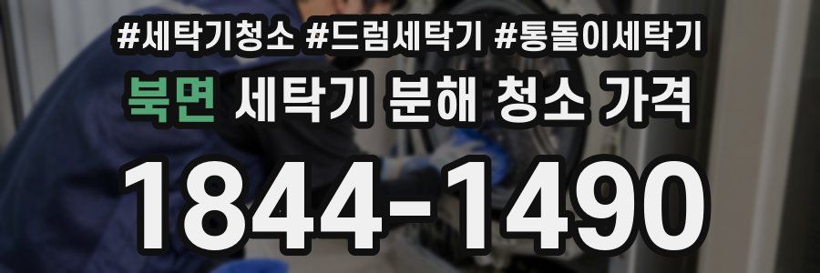 북면 세탁기 분해 청소 가격
