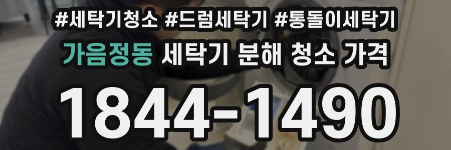가음정동 세탁기 분해 청소 가격