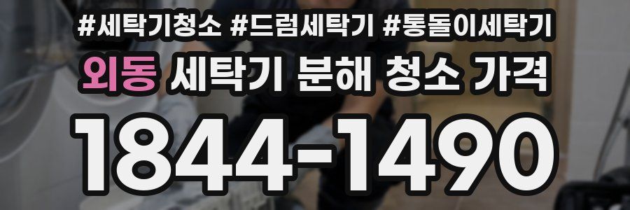 외동 세탁기 분해 청소 가격