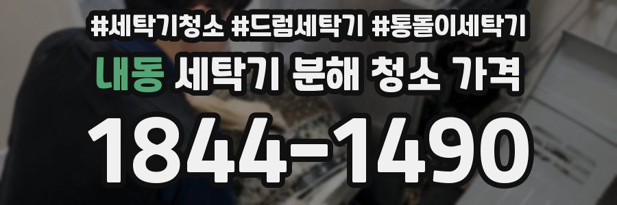 내동 세탁기 분해 청소 가격