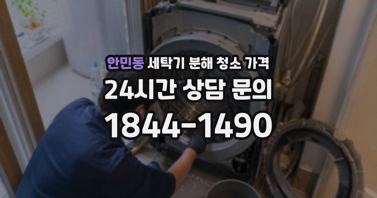 안민동 세탁기 분해 청소 가격