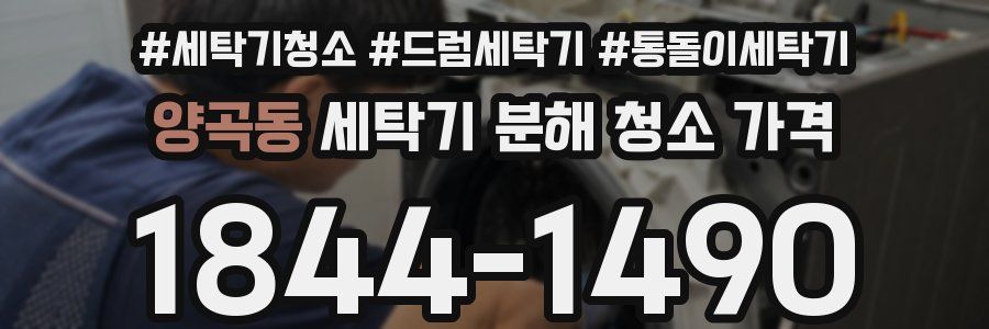 양곡동 세탁기 분해 청소 가격