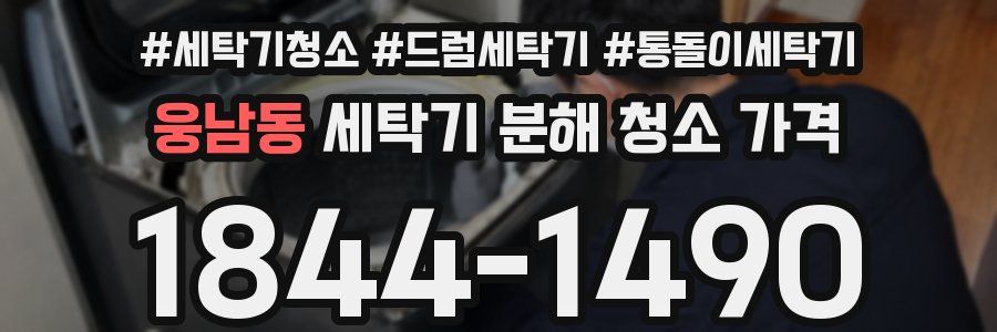 웅남동 세탁기 분해 청소 가격