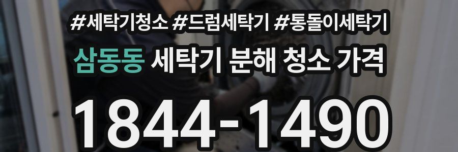 삼동동 세탁기 분해 청소 가격