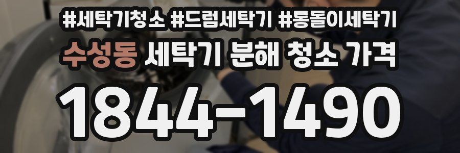 수성동 세탁기 분해 청소 가격