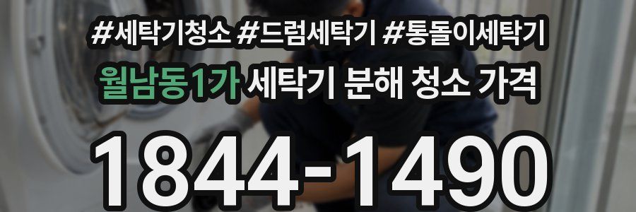 월남동1가 세탁기 분해 청소 가격