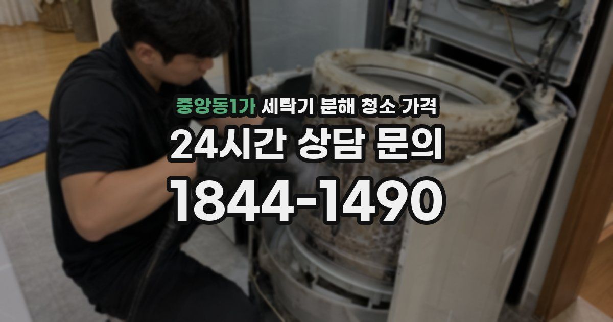 중앙동1가 세탁기 분해 청소 가격