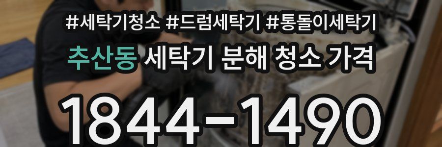 추산동 세탁기 분해 청소 가격