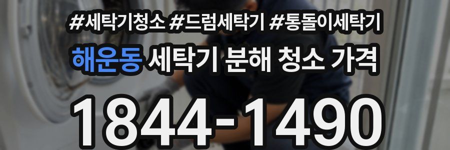 해운동 세탁기 분해 청소 가격