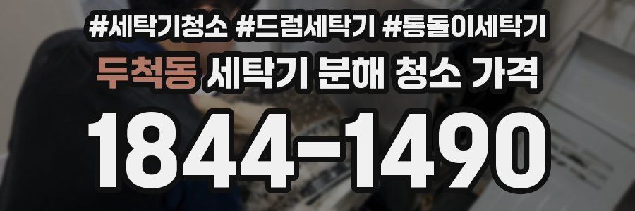 두척동 세탁기 분해 청소 가격