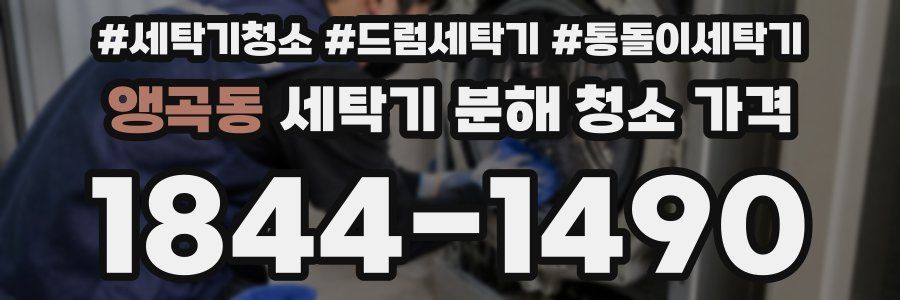 앵곡동 세탁기 분해 청소 가격