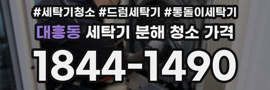 대흥동 세탁기 분해 청소 가격