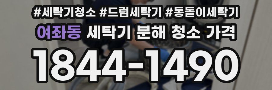 여좌동 세탁기 분해 청소 가격