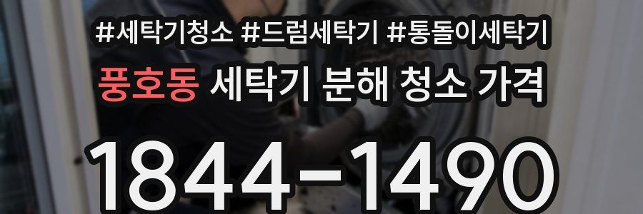 풍호동 세탁기 분해 청소 가격