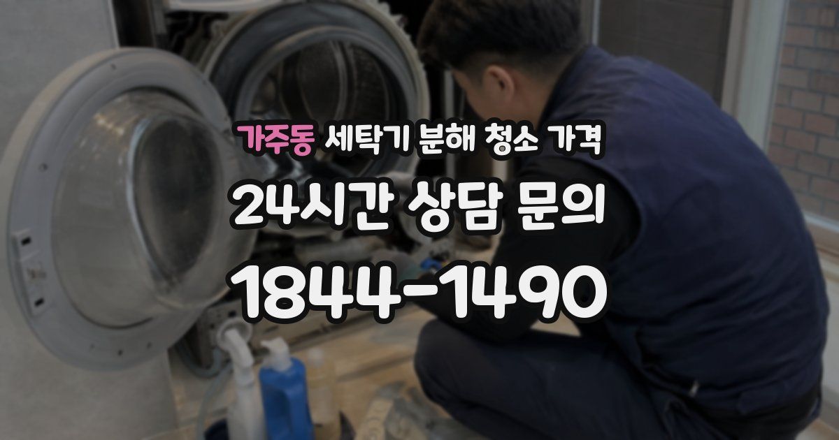 가주동 세탁기 분해 청소 가격